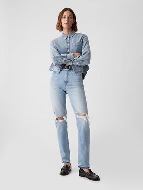 GAP High Rise Cheeky Straight Jeans